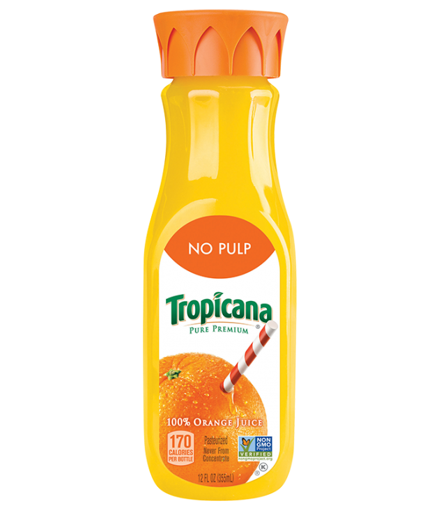 Tropicana Pure Premium Orange Juice 12oz. PepsiCo School Source K 12 Foodservice